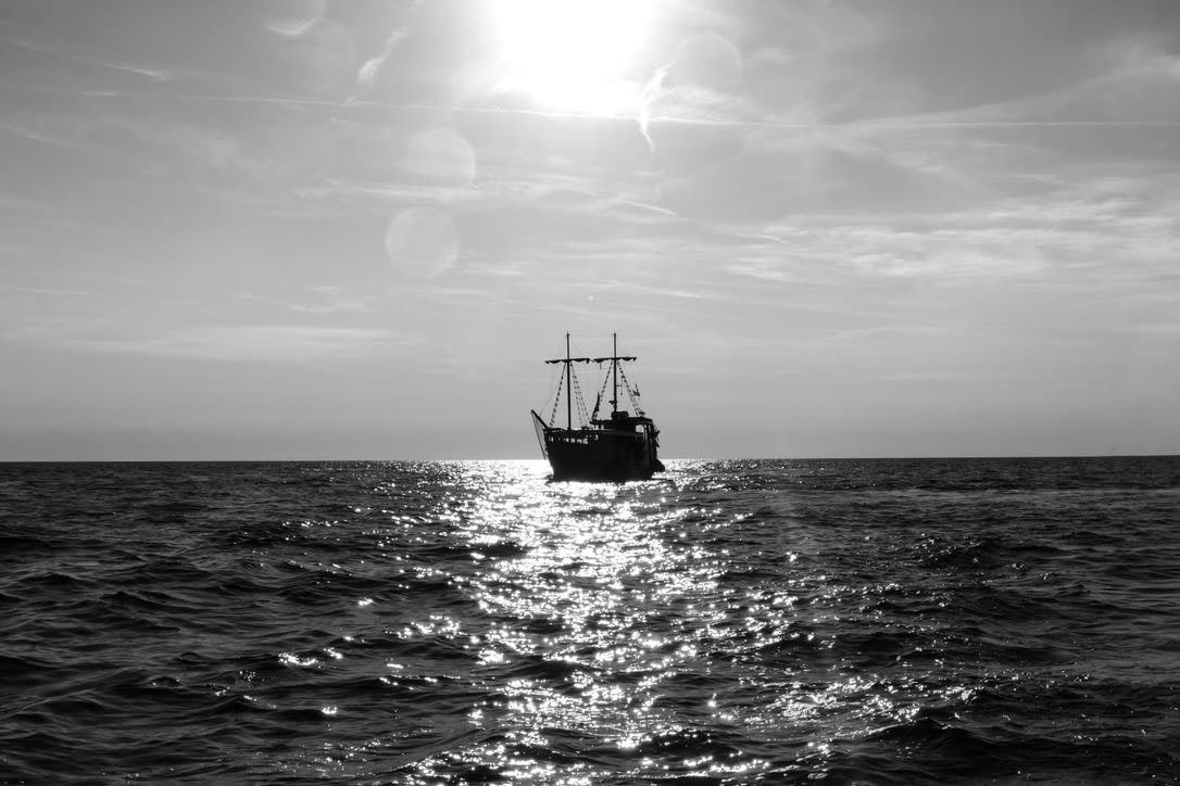 Sveta Ana on the open sea